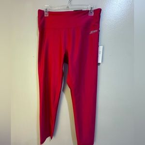 🔴 DKNY sport leggings red size large NWT
